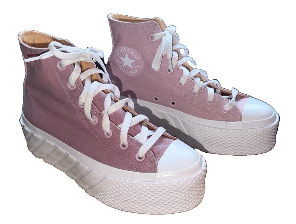 Converse Chuck Taylor Lift Hi X2 Pink Platforms 7.5